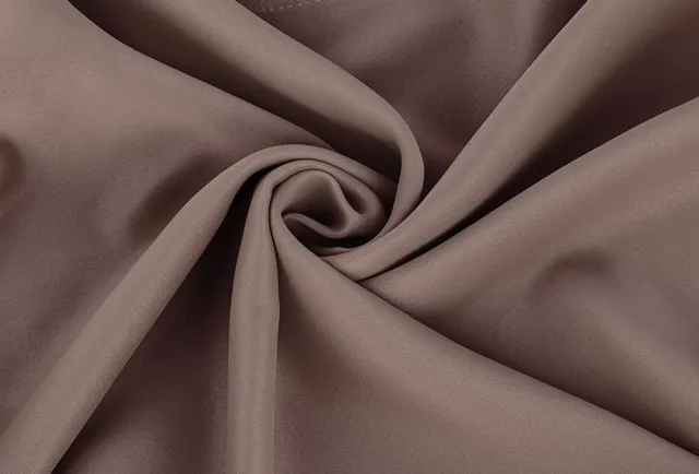 Home & Comfort Luxe verduisterende gordijnen - Donker taupe - 300x250 cm met ringen Wit
