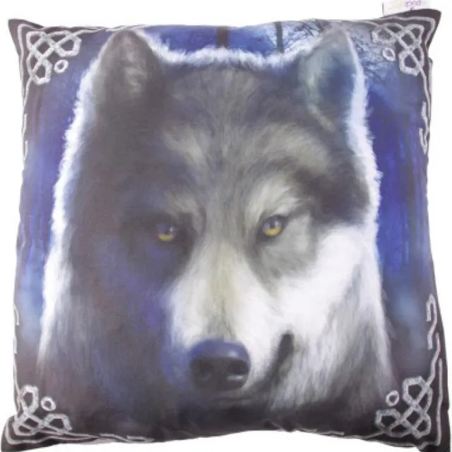 puckator Kussenhoes Wolf + Vulkussen blauw