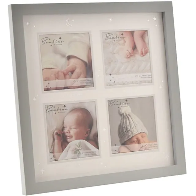 Widdop & Co Bambino fotolijst 'Tiny Fingers, Tiny Toes' - Kraamcadeau - Babykamer Grijs