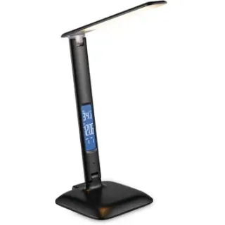 Home Sweet Home Bureaulamp Clock Zwart 6,8w