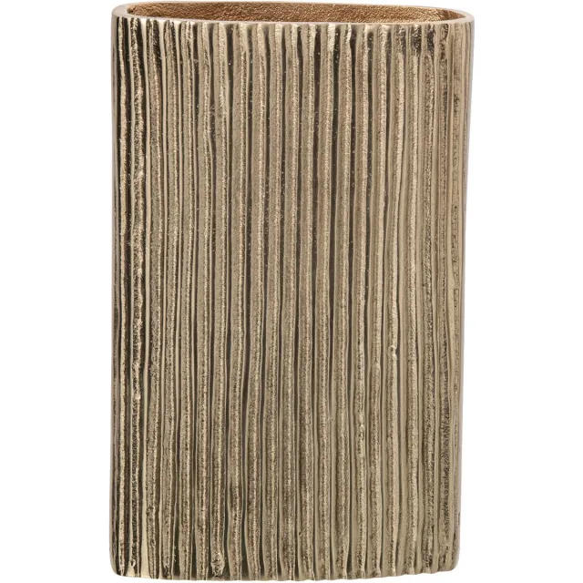 J-Line vaas - aluminium - goud - large