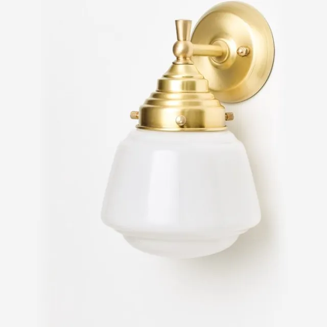 Coloured by Art Wandlamp High Button Royal Messing - Art Deco Trade