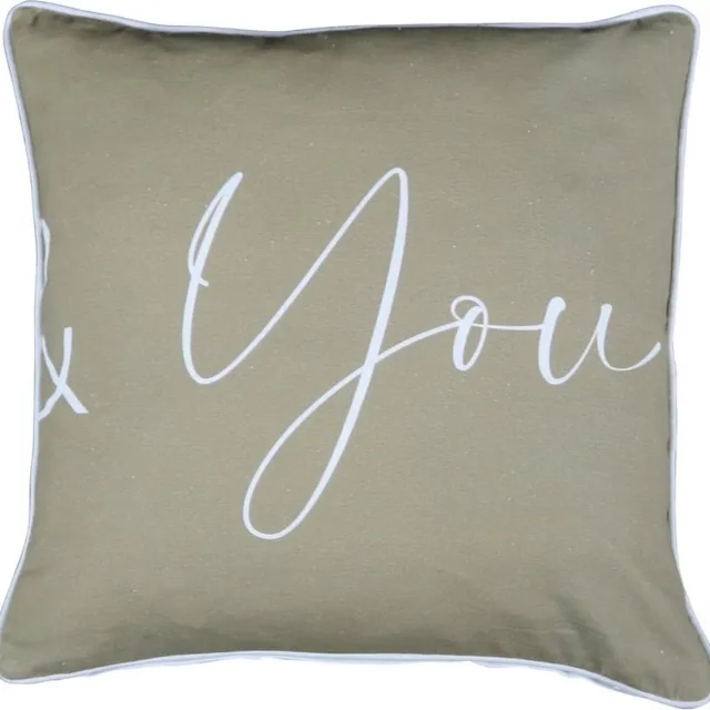 Mars & More Sierkussen - Organic &you - Taupe - 45 Cm X 45 Cm Bruin