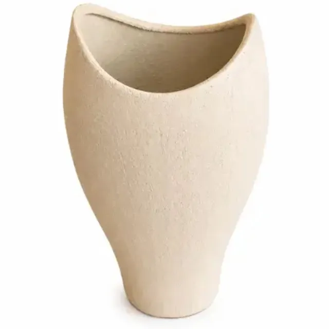 bavary Livia Vaas - 25 cm - Crème - handgemaakt Multi