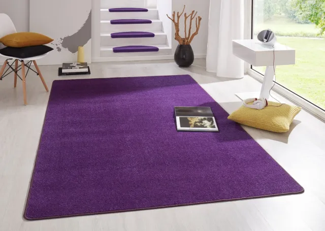 flycarpets Uni Laagpolig Effen Vloerkleed - Fancy - Paars 200x280 cm