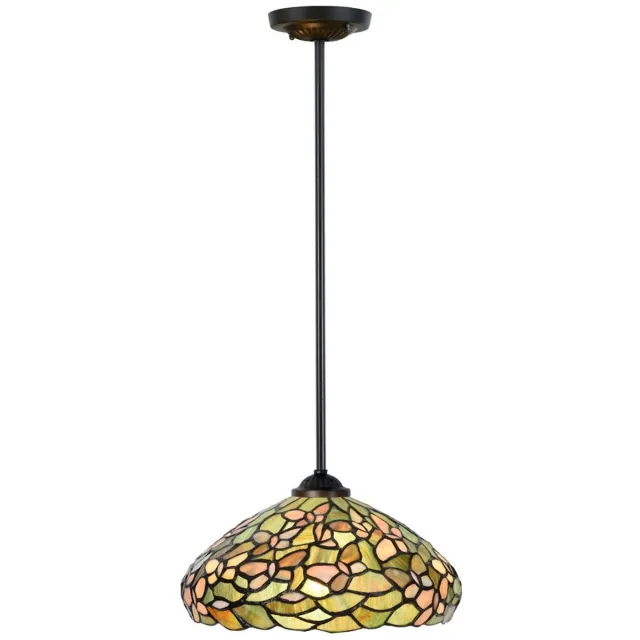 Coloured by Art Tiffany Hanglamp Settle Down pendant - Art Deco Trade Groen