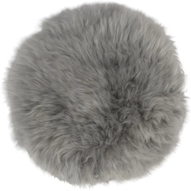 Sheepskin House Stoel Cover Premium - Langharig - Nieuw Zeeland - D34cm Ivory
