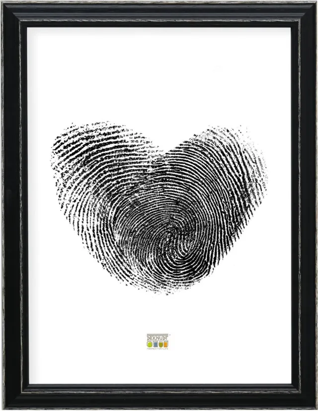 Deknudt Frames fotolijst S221F2 - zwart met naturel accent - 50x70 cm