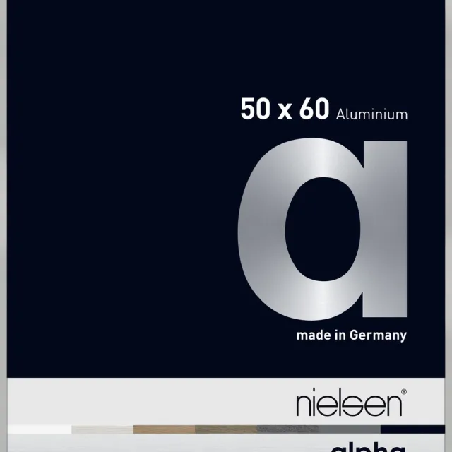 Nielsen Alpha Aluminium Wissellijst Frosted Silver 50x60cm Aluminium-zilver