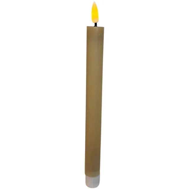 Mansion Atmosphere LED kaars oplaadbaar 2.2x22cm rustic sand Zand