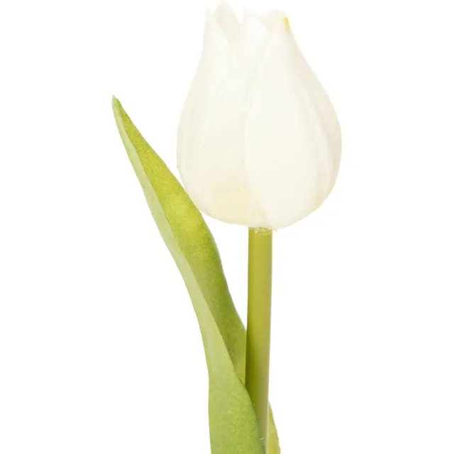 Viana Kunstmatige tulpen, realistische decoratie, duurzame kunstbloemen voor wit