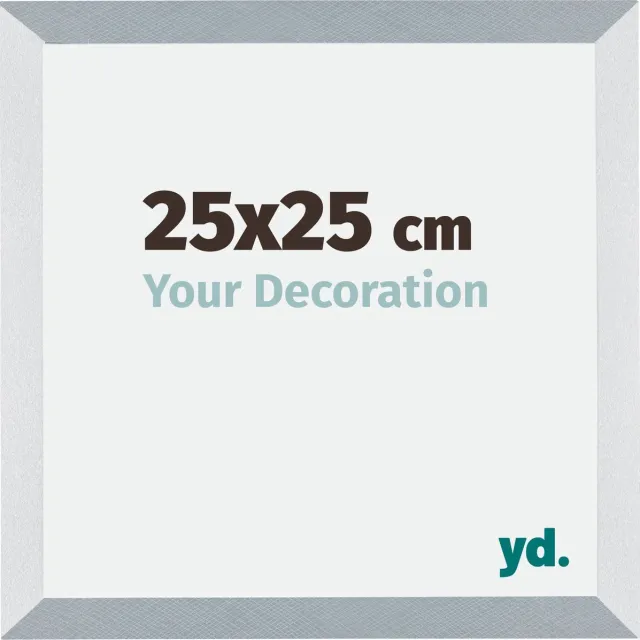 yd. Your Decoration - Fotolijst 25x25 cm - MDF - Aluminium Geborsteld - Mura