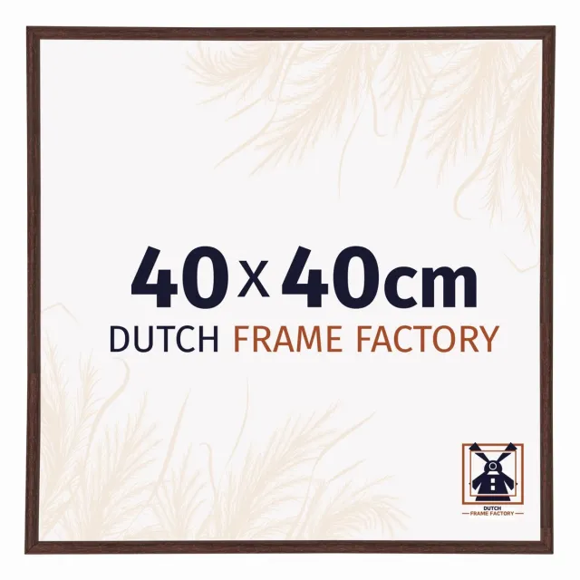 Dutch Frame Factory Fotolijst 40x40 cm - Kunststof - Bruin - Angers