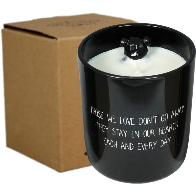 My Flame Lifestyle MY FLAME | Sojakaars met beertje - Stay in our hearts - zwart - Warm Cashmere