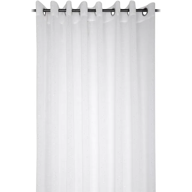 Stof Balkonraam gordijn CELIAN, 300 x 260 cm Wit