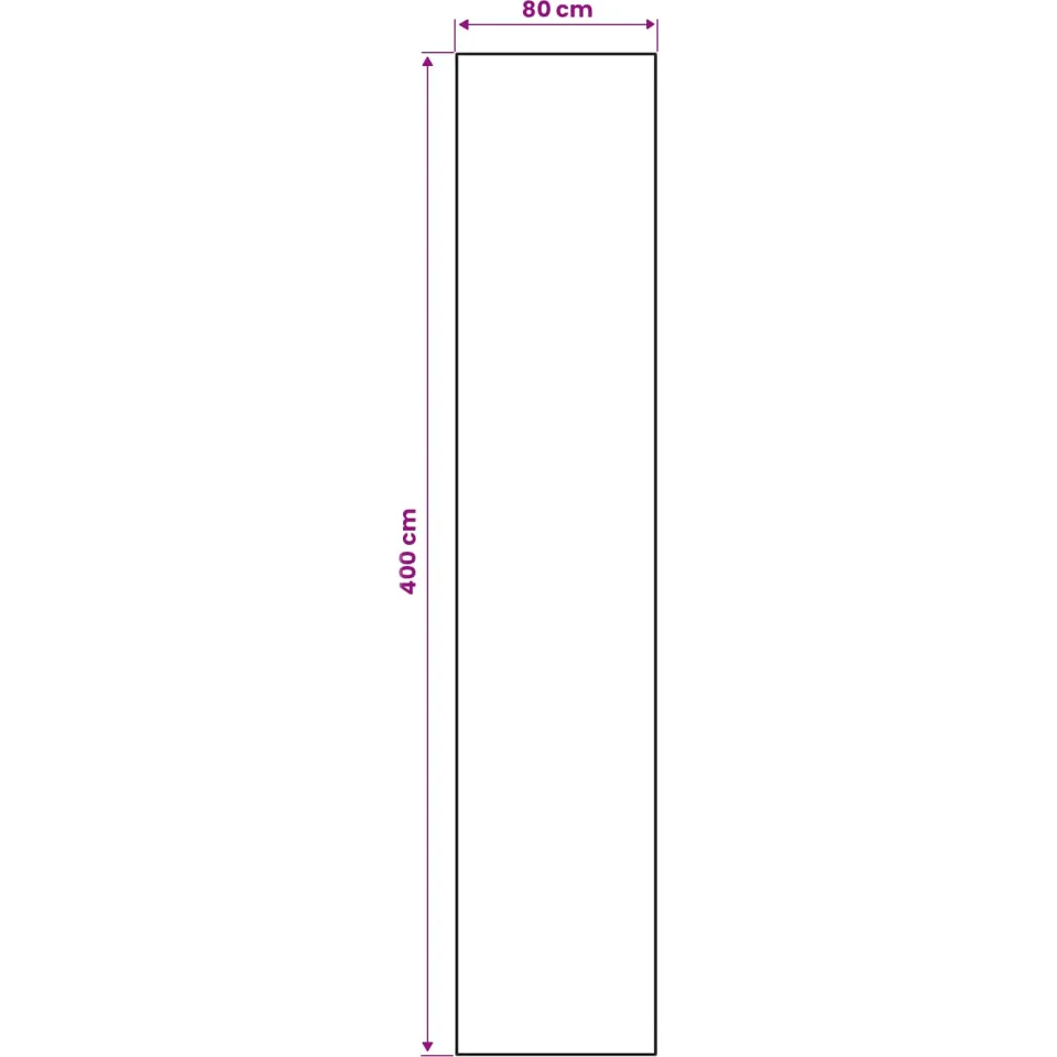 vidaXL Vloerkleedloper LESAKA kleurrijk 80 x 400 cm Diamantvelours meerkleurig, foto 3