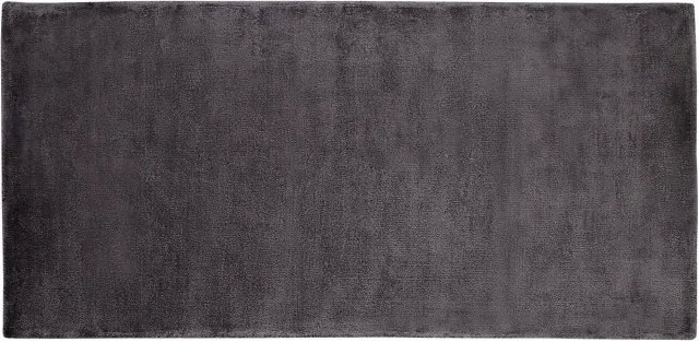 Beliani GESI - Laagpolig vloerkleed - Donkergrijs - 80 x 150 cm - Viscose
