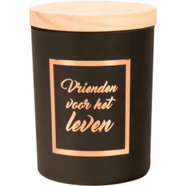 Snoepkado.com Geurkaars - Black/Rose - Vrienden voor het leven - In cadeauverpakking