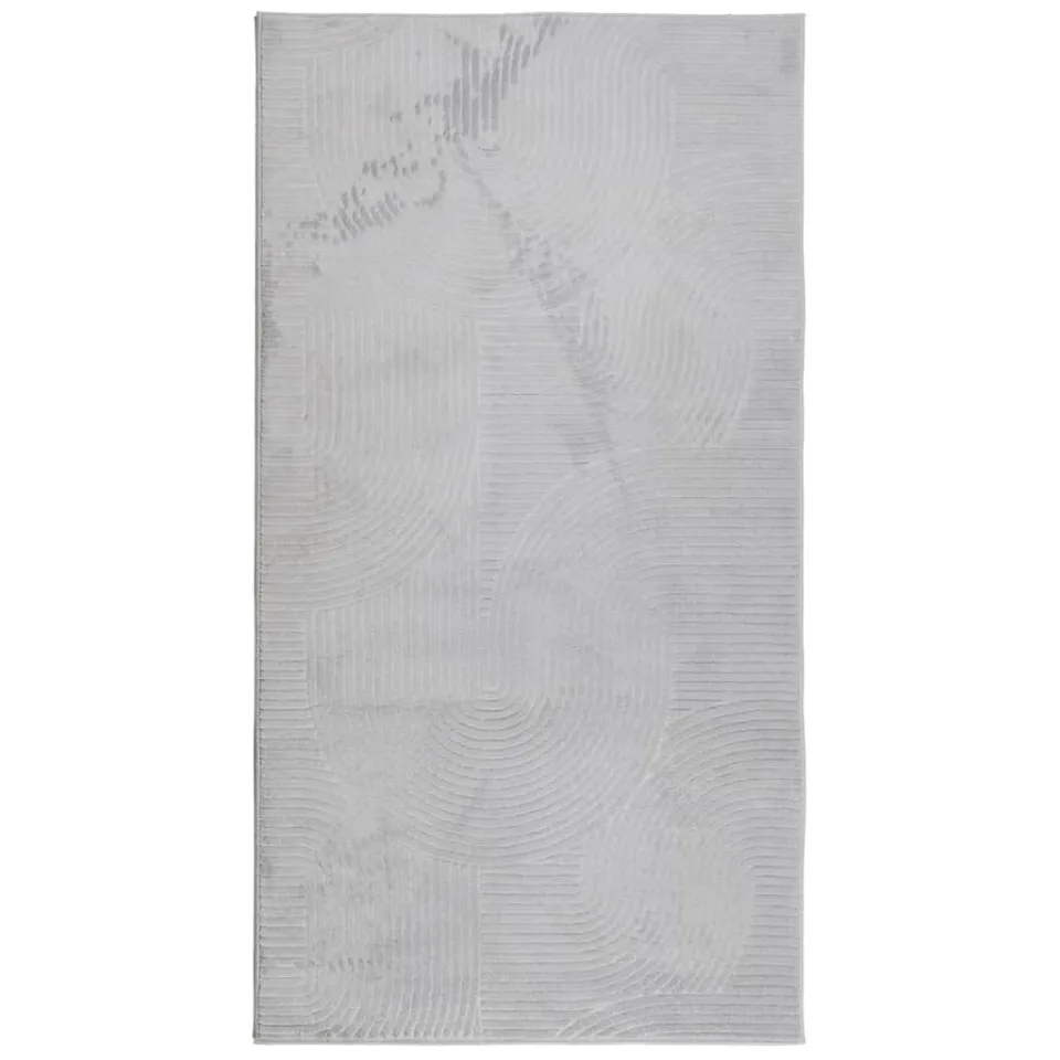 vidaXL Vloerkleed IZA laagpolig Scandinavisch 80x150 cm grijs, foto 3