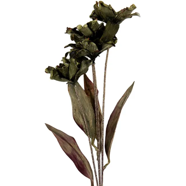 Clayre & Eef Kunstbloem 8x5x60 cm Groen Kunststof