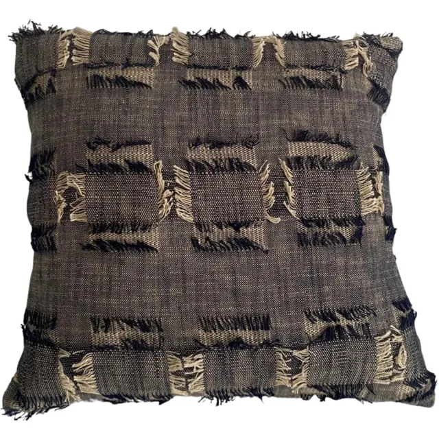 Mica Decorations Geweven Sierkussen 45x45 cm – Blauw