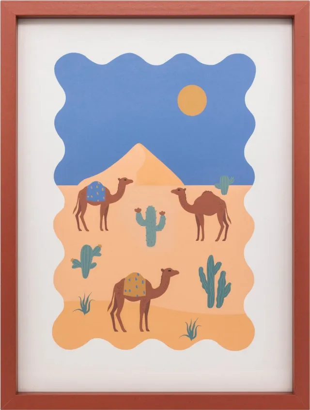 Atmosphera Marrakesh Wanddecoratie fotokader met print - 30x40cm - Bruin