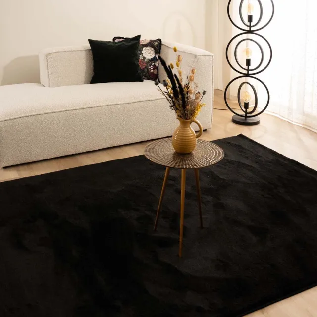 Paon Brillant Velours vloerkleed - Flair zwart 120x170