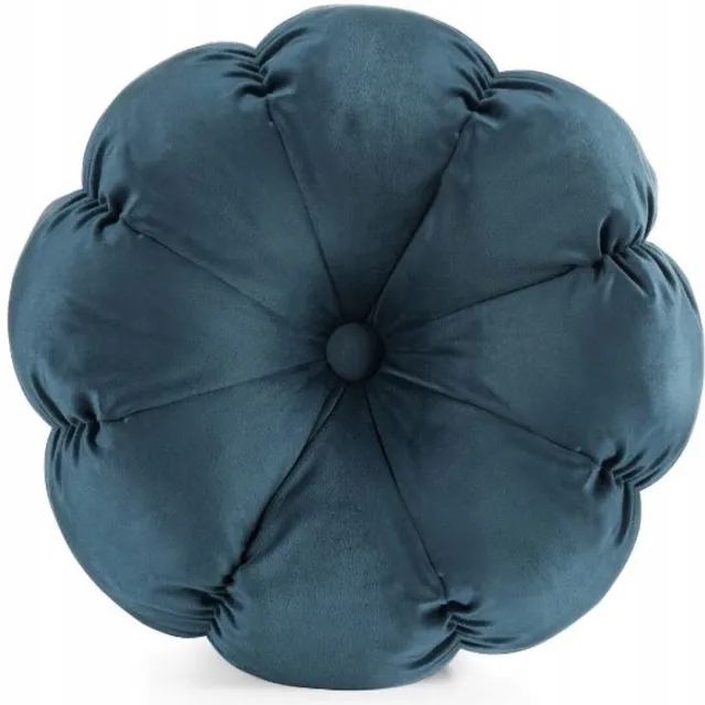 Eurofirany Decoratieve Kussen Bloem Blauw 37x37cm - Eurofirany