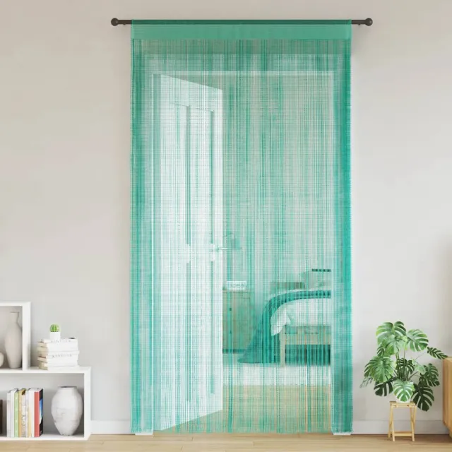 vidaXL Koordgordijnen 2 st turkoois 140x250 cm Turquoise