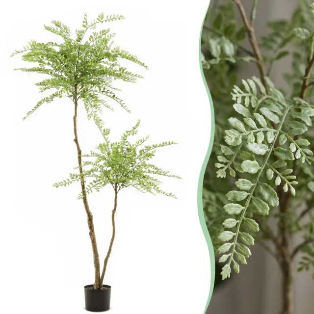 Green Boutiq kunstplant - Sophora tree - Honingboom - 190cm Bruin