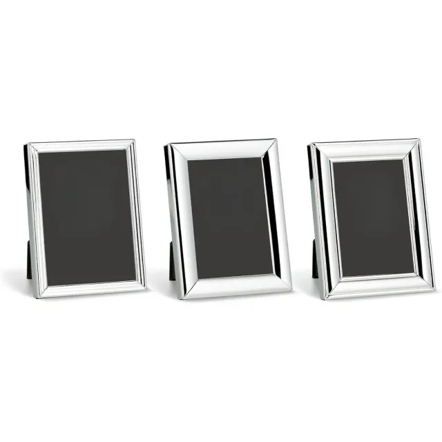 Famanu Set van 3 verzilverde fotolijsten Joline 6x9 cm, aanslagvrij