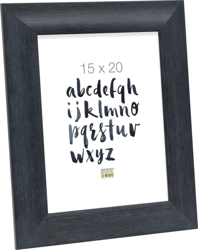 Deknudt Frames fotolijst S45MF2 - zwart - houtstructuur - foto 15x20