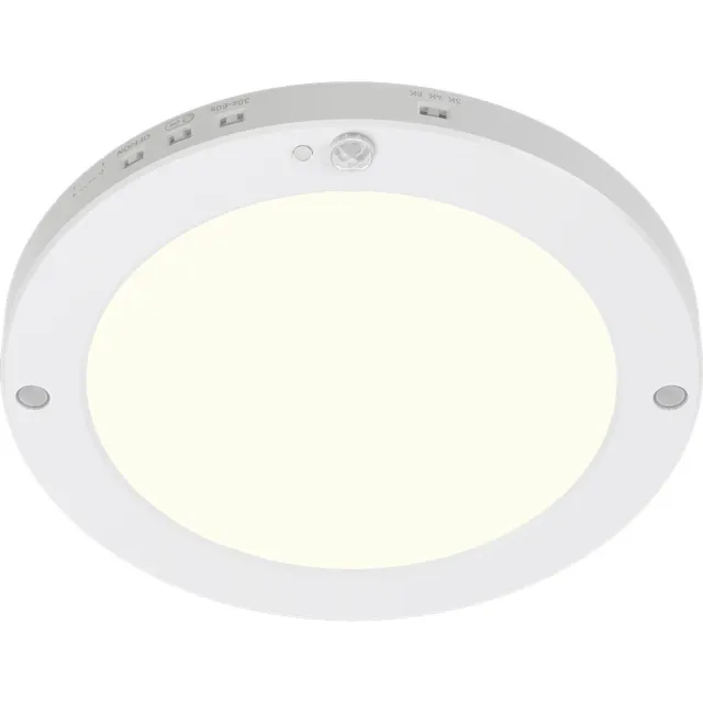 BES LED LED Plafondlamp met Bewegingssensor + Dag en Nacht Sensor - Brinton Noctis - 20W 1800lm - Natuurlijk Wit 4000K - Opbouw/Inbouw - Wit Rond