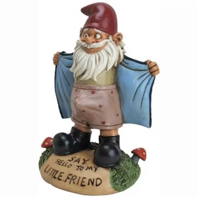 medj Grappige tuinkabouter - Woondecoratie - Buiten - Tuin - Achtertuin - Voortuin - Kabouter groen