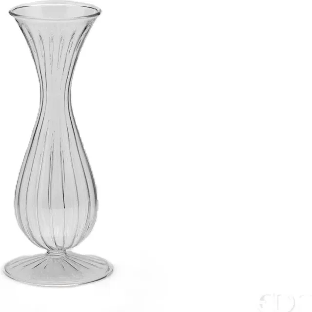 EDG Vaas- Glas - transparant - D9 x H22 cm - Opening 11 cm