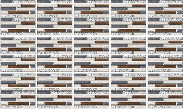 Ulticool Plaktegels - Zelfklevende Tegels - 15x15 cm - Ulticool - Baksteen Bruin Grijs - 15 stuks - Decoratie Sticker Tegels - Plakstrips Muur - Plakfolie Tegelstickers - Behang - Sticktiles - Badkamer - Keuken