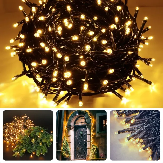 Cheqo LED Kerstverlichting - Kerstboomverlichting - Kerstlampjes - Warm Wit - 3 Meter - 40 LED's - Voor Binnen en Buiten