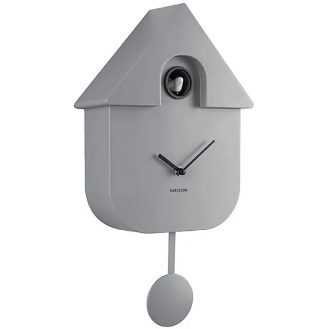 Karlsson Koekoeksklok Modern Cuckoo - Muisgrijs - 8.5x21.5x41cm - Scandinavisch