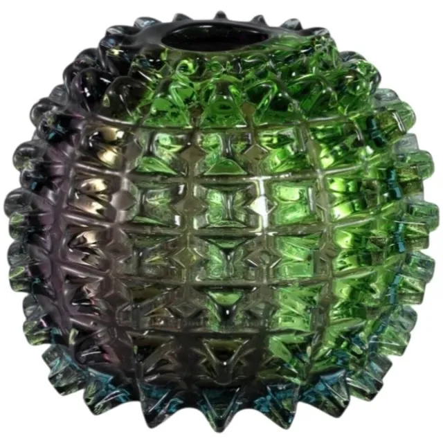 PTMD vaas-Yalexa-rainbow-spike-glas-design-29-cm Groen