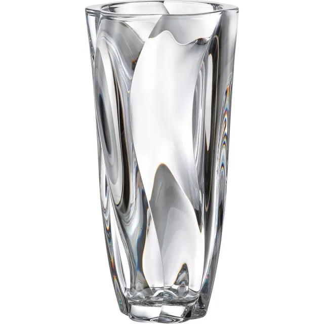 Crystalite Bohemia Vaas BARLEY TWIST 30 cm. Transparant