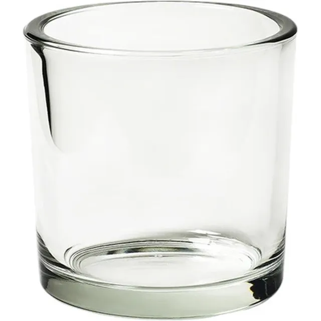 Jodeco Glass Mansion atmosphere Sand Wax houder heavy 14x14cm Helder