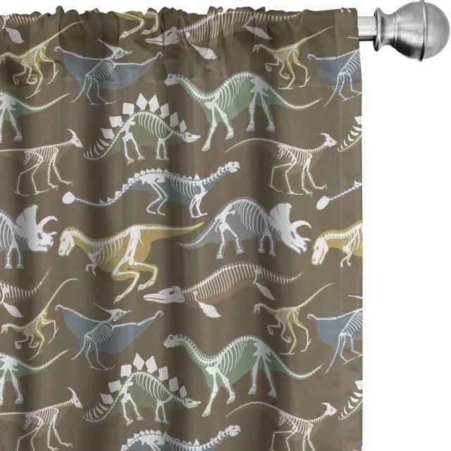 ABAKUHAUS Dinosaurussen – 2-delig, 150 x 245 cm – microvezel, donkerend Blauw
