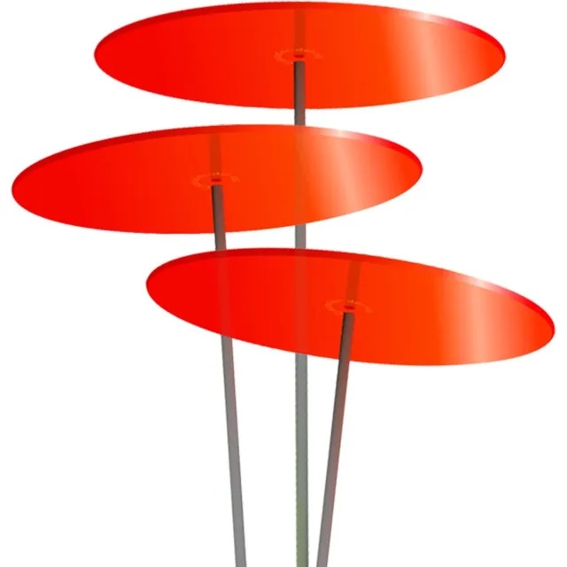 Cazador del Sol Zonnevangers Cazador Del Sol - tuin decoratie voor buiten - Rood Ø200mm x 175cm Set3