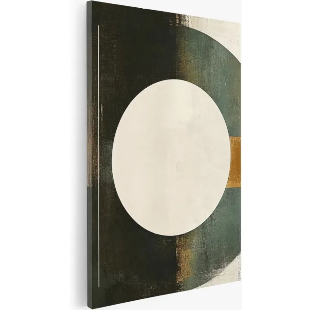 Saammp Canvas Schilderij - Cirkels - Kleurrijk - Abstracte wanddecoratie - 30x45 - Foto op canvas - Wanddecoratie - Muurdecoratie Woonkamer - Kantoor Decoratie Multicolor
