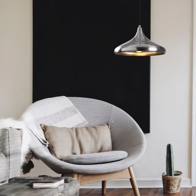 Vente-unique Asir kroonluchter – zilver – 116 cm hoog