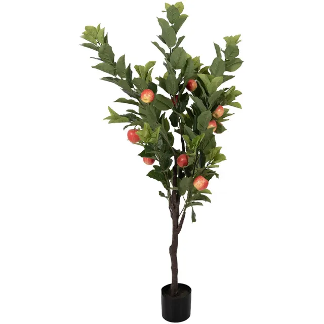 Clayre & Eef Kunstboom Appel 30x30x150 cm Groen Kunststof