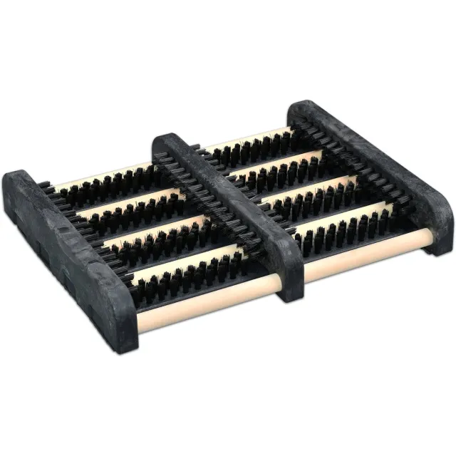 GARRONDA 345 x 275 x 55 mm Schoenkrabber Schoenenreiniger Voor Buiten GD-0265 Zwart