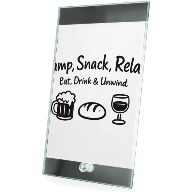 Mr Cadeautjes Glasframe 15 x 23 - design Minimalistische borrelhumor voor buitenactiviteiten met een | cadeau Wit