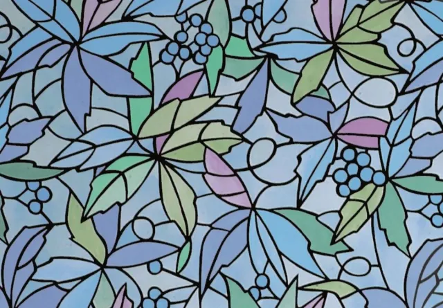 2LIF Decoratie raamfolie Nantes glas in lood transparant 67.5m x 2 meter zelfklevend - Decoratiefolie - Plakplastic - Plakfolie