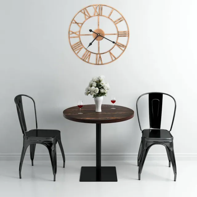 vidaXL Wandklok 40 cm metaal goudkleurig, foto 2